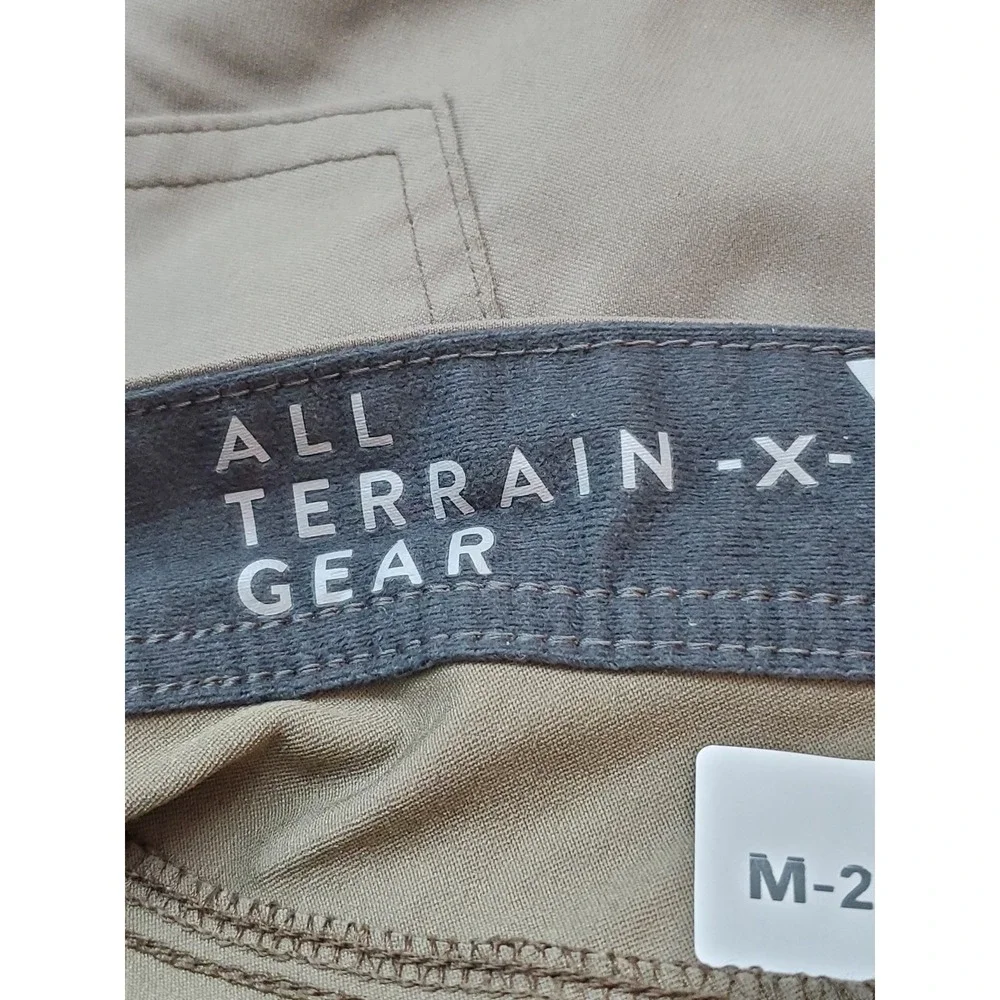 Wrangler Men Pants 36X30 Khaki Nylon Spandex Cargo All Terrain Gear Cliff Side